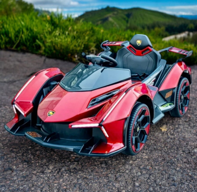 Kids 12V Electric Ride-On Car – Red | 4WD, Leather Seat, Remote Control | NZ Stock, Overnight Delivery