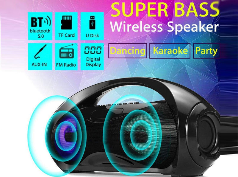 Bluetooth portable Speaker with microphone - JustRight deals New Zealand 
