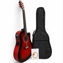 Premium 41” electric acoustic Guitar with case, extra strings & picks | Overnight NZ delivery- Justrightdeals