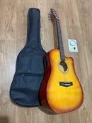 Premium 41” electric acoustic Guitar with case, extra strings & picks | Overnight NZ delivery- Justrightdeals - JustRight deals New Zealand 