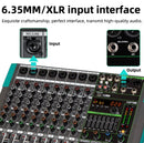 8 Channel Professional Audio Mixer – Bluetooth, 256 DSP Effects, 48V Phantom Power, USB & 7-Band EQ | NZ Stock | Overnight Delivery | Afterpay