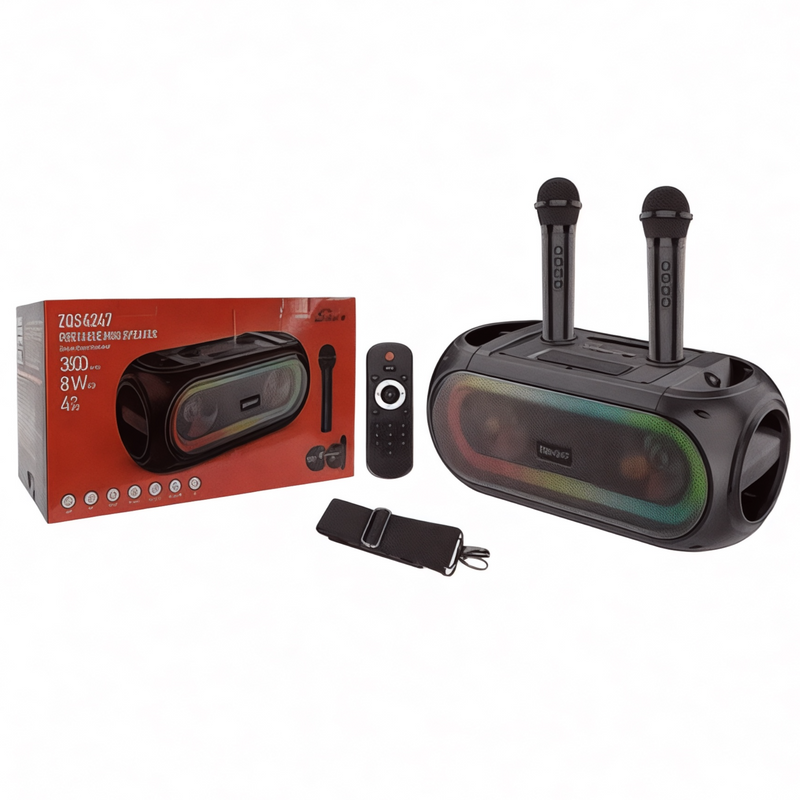 Portable Bluetooth Speaker 15W – Dual 4” Drivers, 2 Mics, Remote, TWS | NZ Stock | Overnight Delivery