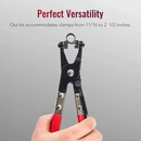 9-Piece Hose Clamp Pliers Set – Flexible Reach, Locking Design | NZ Stock | Overnight Delivery | Afterpay & Zip Pay