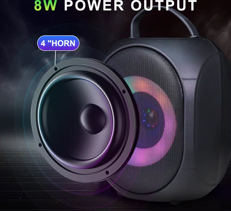 Portable Bluetooth Speaker-2 wireless mic– BT/USB/TF/AUX/FM, 4” Driver, 1200mAh Battery | NZ Stock | Overnight Delivery | Afterpay Zip Pay