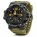 Men’s Military Sports Watch 49mm Big Face Digital & Analog LED Waterproof Red | Overnight Delivery | Afterpay & Zip Pay