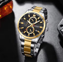 Men’s Stainless Steel Watch – Classic Luxury Design (44mm Dial) | NZ Stock | Overnight Delivery - JustRight deals New Zealand 