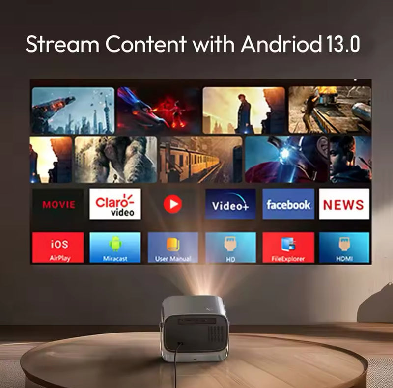 1080P Smart Projector NZ – Android 13, 150” Display, Afterpay & Fast Shipping