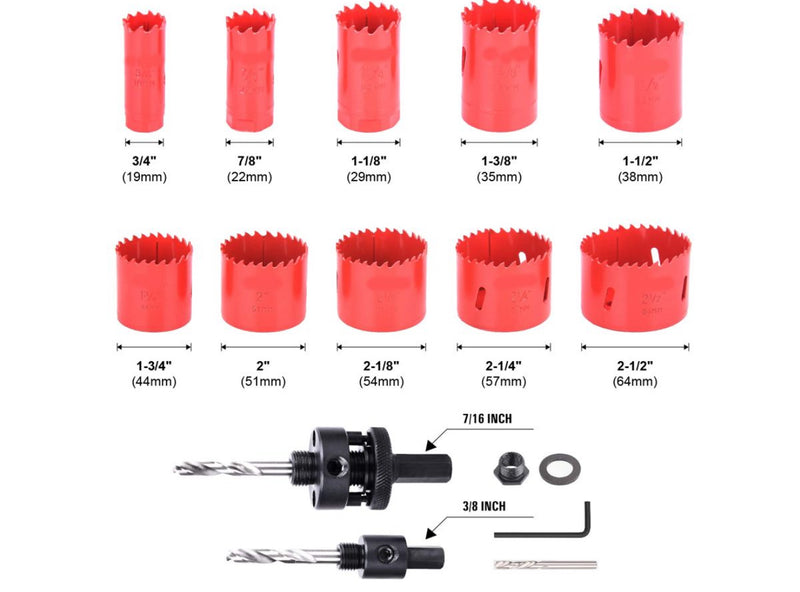 Hole Saw Set | Drill Bit Cutting Cutter nz-Justrightdeals - JustRight deals New Zealand 