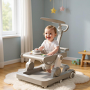 2‑in‑1 Adjustable Height Baby Walker – Music Tray, Foldable, NZ Stock | Overnight Delivery | JustRightDeals