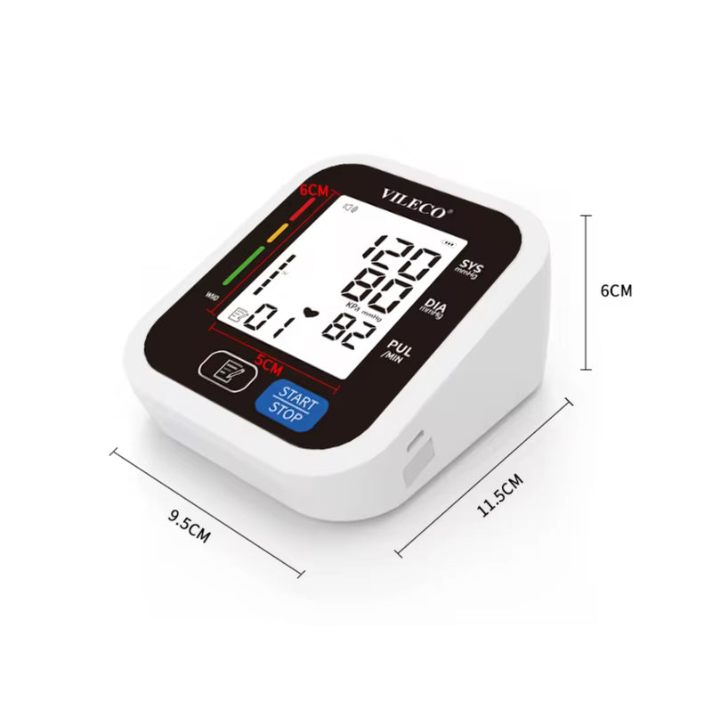 Digital LCD Blood Pressure Monitor – Upper Arm Automatic with WHO Indicator | NZ Stock & Overnight Delivery