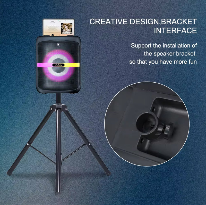 8” Bluetooth Party Speaker | 40W Bass Boost, RGB Lights, Wireless Mic, FM/USB/AUX/TWS | NZ Stock | Overnight Delivery | Afterpay Zip