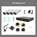 4-Channel CCTV Security Camera System – AHD DVR, Color Night Vision, Motion Detection, IP66 Waterproof-NZ Stock - JustRight deals New Zealand 