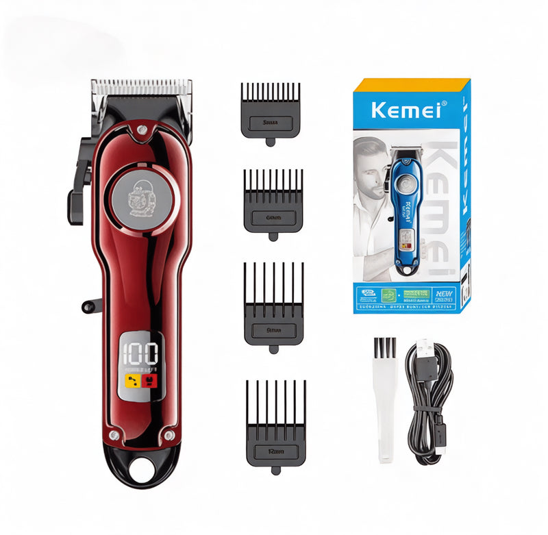 Professional Hair Clipper with LCD Display – Adjustable Blades,3Hrs Use time, USB Charging, 4 Guide Combs | NZ Stock | Overnight Delivery
