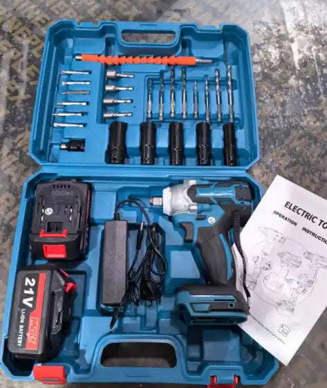 Cordless Impact Wrench | Rechargeable Wrench nz-Justrightdeals