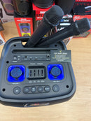 Dual 10” Bluetooth Party Speaker with 2 Wireless Mics – 80W Power, LED Lights, TWS, NZ Stock | Overnight Delivery | Afterpay Zip Pay - JustRight deals New Zealand 