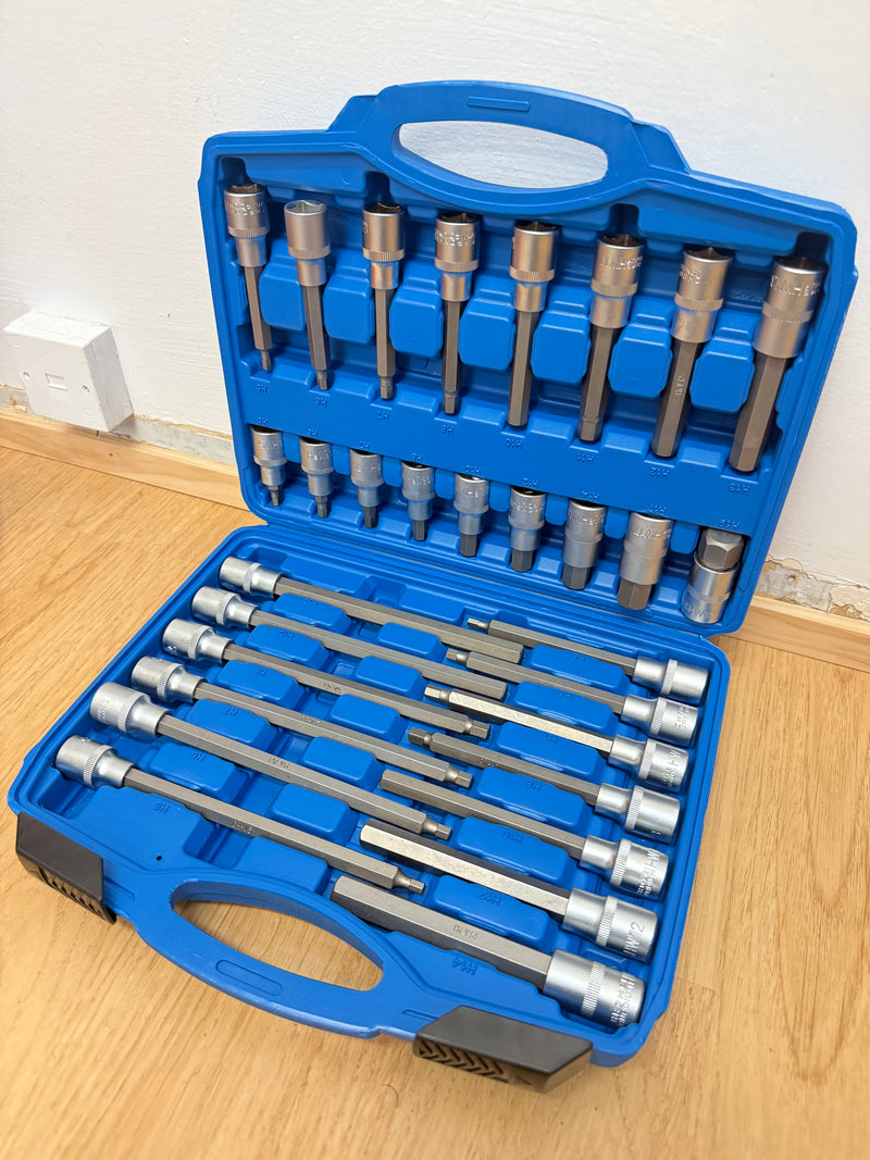 30PCS Torx Bit Socket Set – Chrome Vanadium Steel, H5–H19, Long & Medium Sizes | NZ Stock | Overnight Delivery | Afterpay & Zip Pay