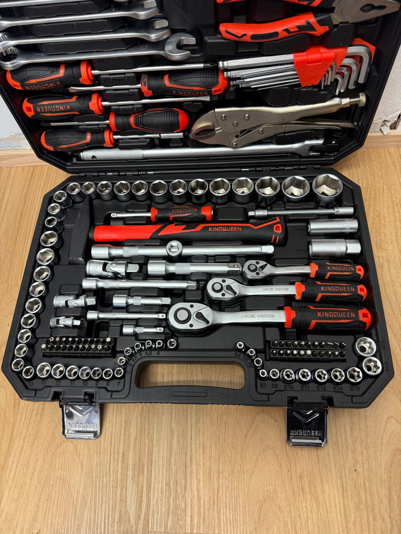 137pc Socket Set 1/4″, 3/8″, 1/2″ – Professional Tool Kit, NZ Stock, Overnight Delivery