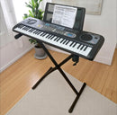 61-Key Electronic Piano Keyboard w/ Stand Mic, Digital Display & Power Adapter | NZ Stock – JustRightDeals