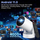 Smart Projector 4K HD LED Bluetooth Wifi HDMI Built in Speaker - JustRight deals New Zealand 