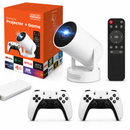 Smart Android 11 Projector + 20,000+ Games Retro Console Bundle | Native 1080P, 4K Support, Dual Wireless Controllers | NZ Stock | Overnight Delivery | Afterpay & Zip Pay