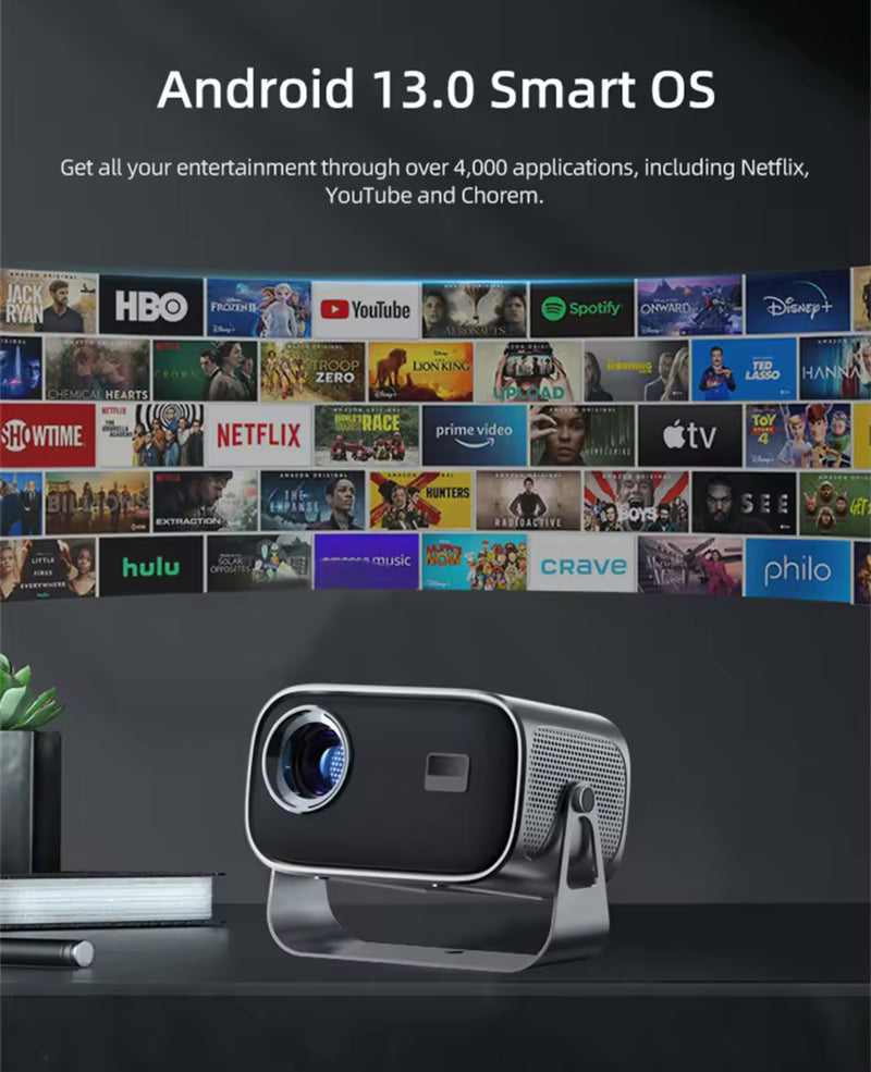 1080P Smart Projector NZ – Android 13, 150” Display, Afterpay & Fast Shipping