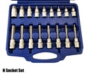 30PCS Torx Bit Socket Set – Chrome Vanadium Steel, H5–H19, Long & Medium Sizes | NZ Stock | Overnight Delivery | Afterpay & Zip Pay