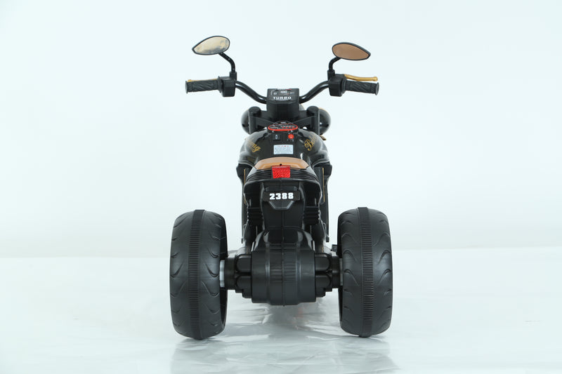 Black Electric Ride-On Toy Bike – Lights, Music & MP3 | NZ Stock, Overnight Delivery | Justrightdeals