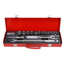 16PCS 1/2” Drive Socket Set – Ratchet Wrench, Extension Bar & Spark Plug Socket | NZ Stock