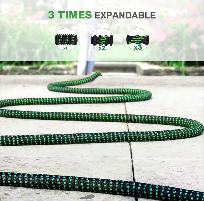 75ft Expandable Garden Hose with 10-Function Spray Gun & NZ Tap Fittings – Lightweight, Leak-Proof & Kink-Free Water Hose