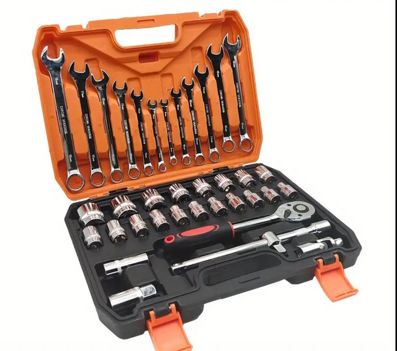 Wrench Socket Set | Ratchet Set nz-Justrightdeals