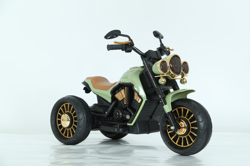 Green Ride-On Toy Bike – Lights, Music & MP3 | NZ Stock, Overnight Delivery | Justrightdeals