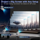 Smart Projector 4K HD LED Bluetooth Wifi HDMI Built in Speaker - JustRight deals New Zealand 