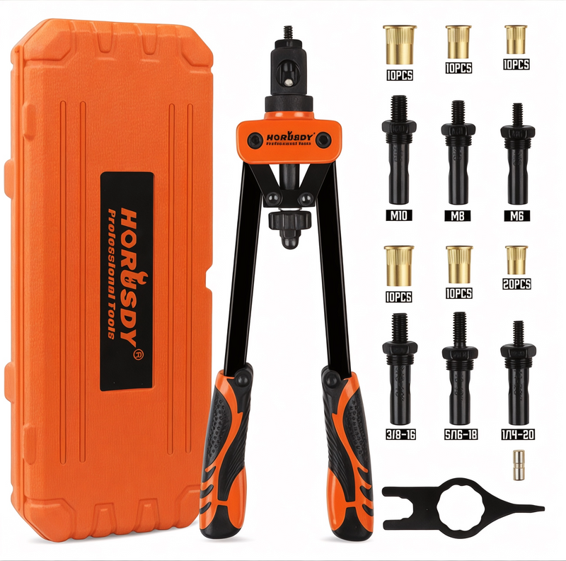 14” Rivet Nut Gun Kit – 70PCS Nut Setter Tool with 7 Mandrels | NZ Stock