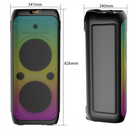 Dual 10” Bluetooth Party Speaker with 2 Wireless Mics – 80W Power, LED Lights, TWS, NZ Stock | Overnight Delivery | Afterpay Zip Pay