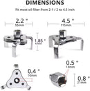 Adjustable 3-Jaw Oil Filter Wrench 53–108mm – 1/2” & 3/8” Drive | NZ Stock & Overnight Delivery