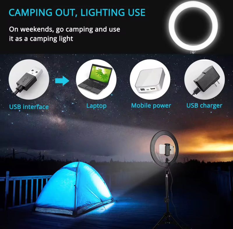 12” LED Selfie Ring Light – 3 Color Mode Remote-NZ STOCK-OVERNIGHT DELIVERY