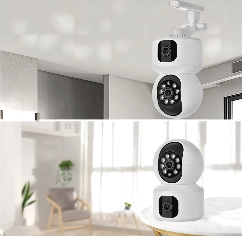 Dual‑Lens 4MP  PTZ WiFi Security Camera – Auto-Tracking, Two‑Way Audio, 360° Pan‑Tilt | NZ Stock, Overnight Delivery | JustRightDeals