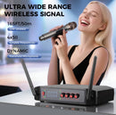 4 Channel UHF Wireless Microphone System – 4 Handheld Mics, 50m Range, XLR & 6.35mm Output | NZ Stock | Overnight Delivery | Afterpay