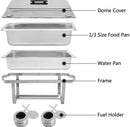 11L Heavy Duty Chafing Dish – Stainless Steel Buffet Food Warmer | JustRightDeals NZ - JustRight deals New Zealand 
