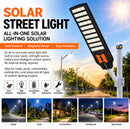 720 LED Solar Street Light – 6000mAh Battery, Motion Sensor, Remote Control & Light Sensor | NZ Stock | Overnight Delivery | Afterpay