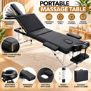 Portable Folding Massage Table Bed – Adjustable Backrest & Height, Aluminium Frame, Carry Bag | Afterpay & Overnight Delivery - JustRight deals New Zealand 
