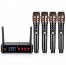 4 Channel UHF Wireless Microphone System – 4 Handheld Mics, 50m Range, XLR & 6.35mm Output | NZ Stock | Overnight Delivery | Afterpay