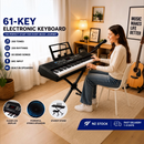 61-Key Electronic Keyboard Piano with Stand, Microphone & NZ Power Adapter | 200 Tones, 200 Rhythms, 60 Demo Songs | Overnight Delivery | Afterpay & Zip Pay