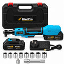 KiwiPro 21V Cordless Electric Ratchet Wrench 105Nm – 14PC 3/8" Brushless Ratchet Set, 2 Batteries, NZ Charger & Case | Overnight Delivery | Afterpay