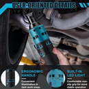 KiwiPro 21V Cordless Electric Ratchet Wrench 105Nm – 14PC 3/8" Brushless Ratchet Set, 2 Batteries, NZ Charger & Case | Overnight Delivery | Afterpay