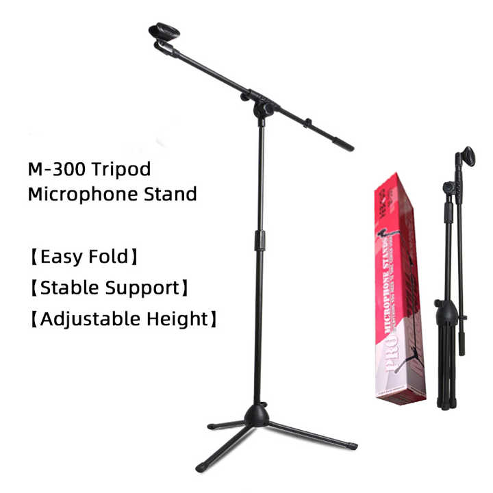 Portable Lightweight Mic Stand Rack Adjustable Metal Stand - JustRight deals New zealand