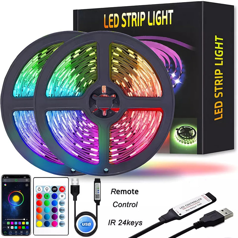 10M Bluetooth LED strip lights with remote - JustRight deals New zealand
