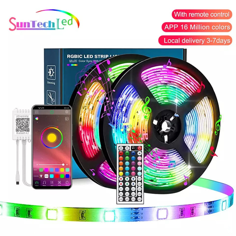 10M Bluetooth LED strip lights with remote - JustRight deals New zealand