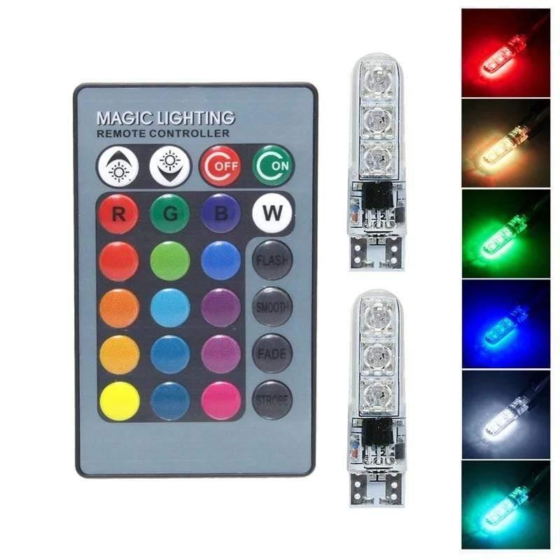 Multi colour Car park lights with remote - JustRight deals New zealand