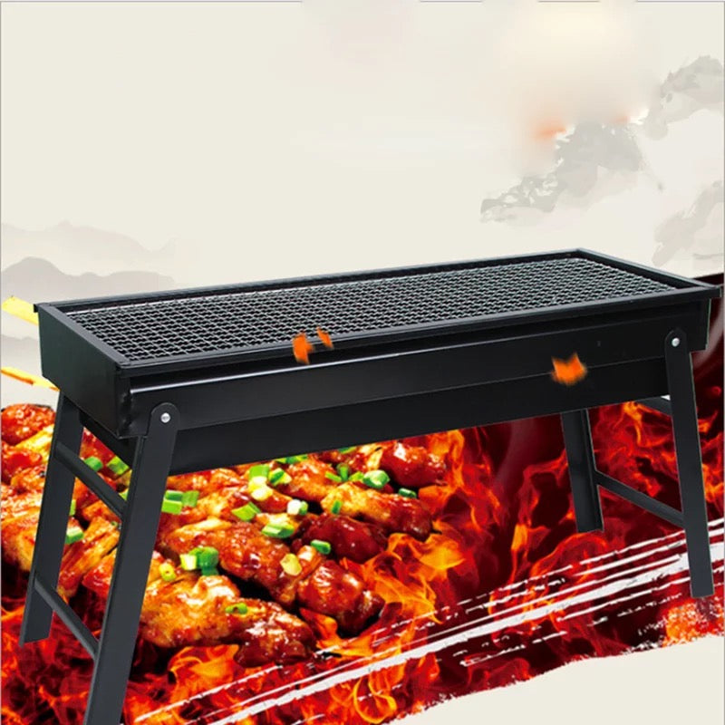 Folding Camping Portable Outdoor Charcoal BBQ Grill - JustRight deals New zealand